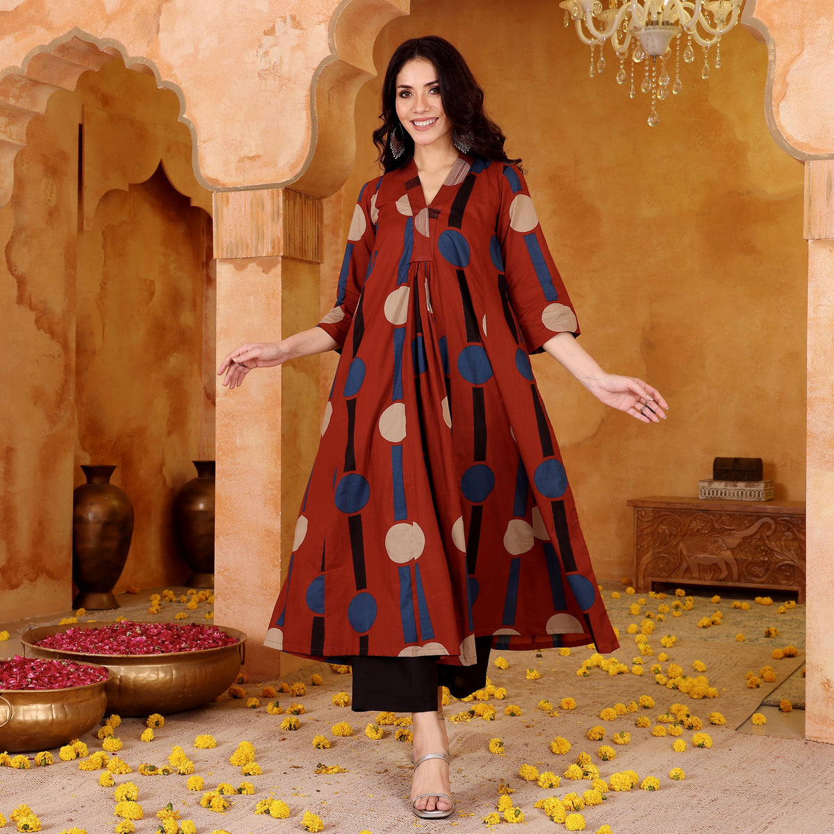 Trikaya Cotton Kurta