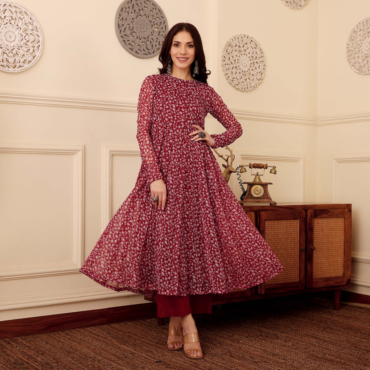 Sofia Georgette Kurta