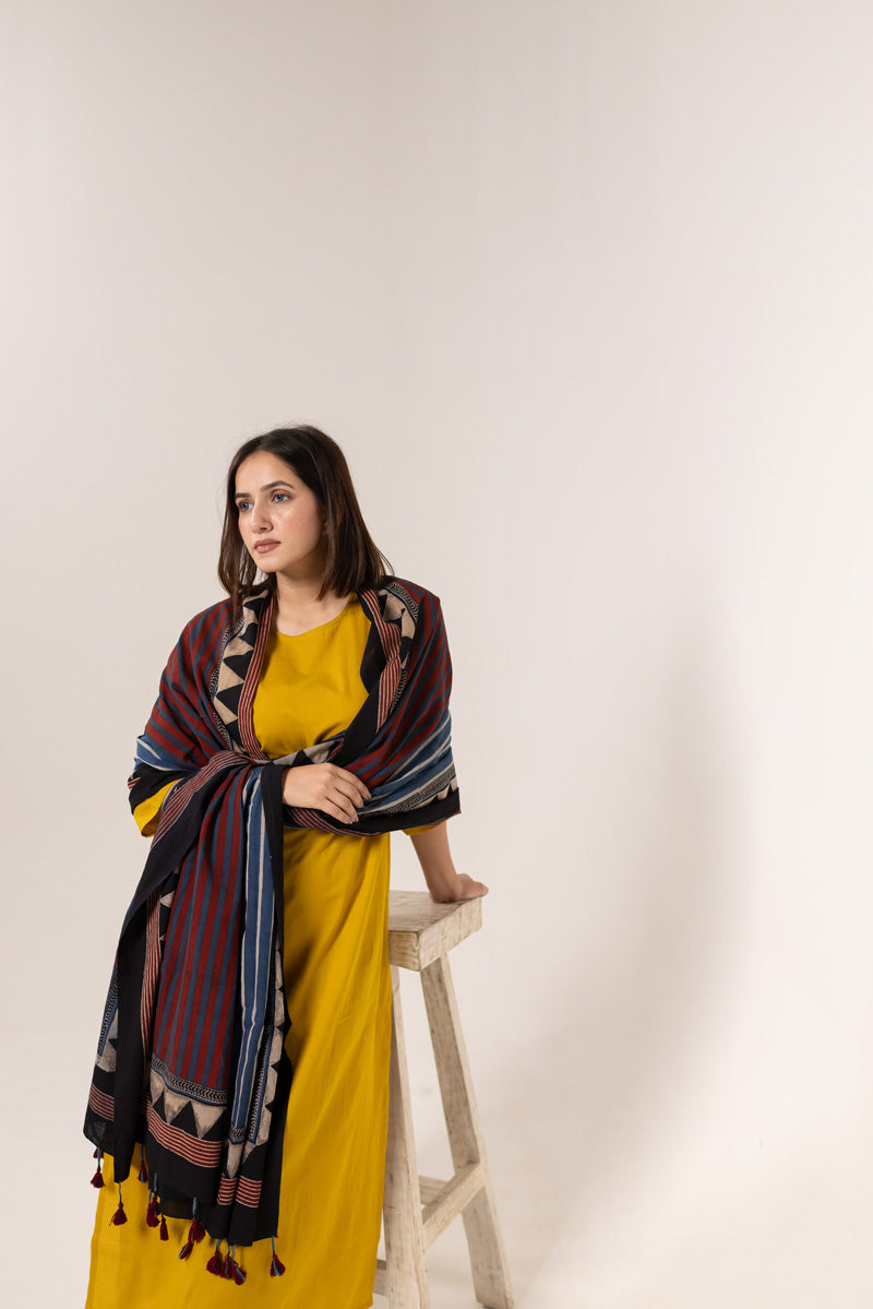 Set of 3 - Kurta, Dupatta & Pants - Aabaan 05