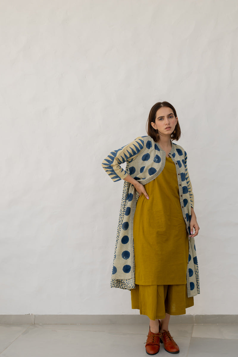 A-Line Kurta - Indigo