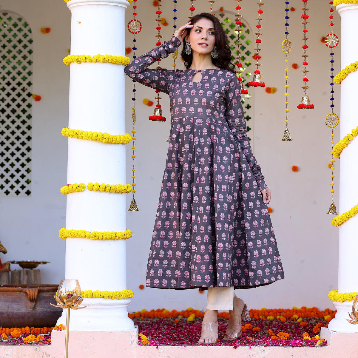 Riza Gher Cotton Kurta