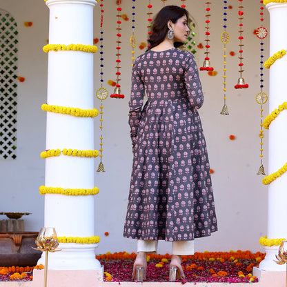 Riza Gher Cotton Kurta