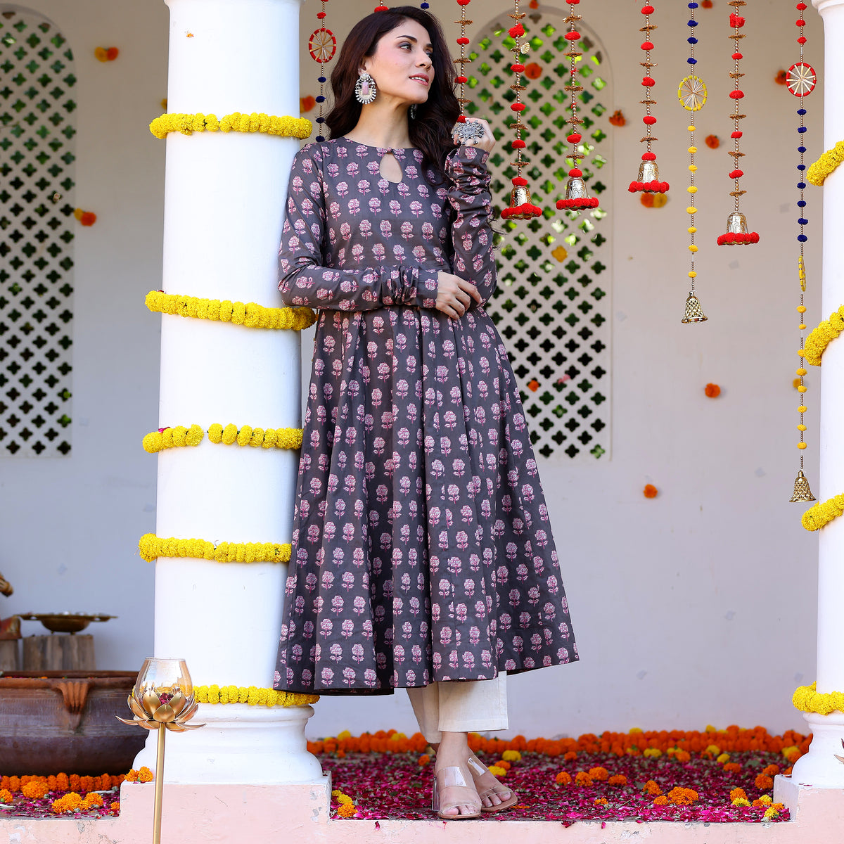Riza Gher Cotton Kurta