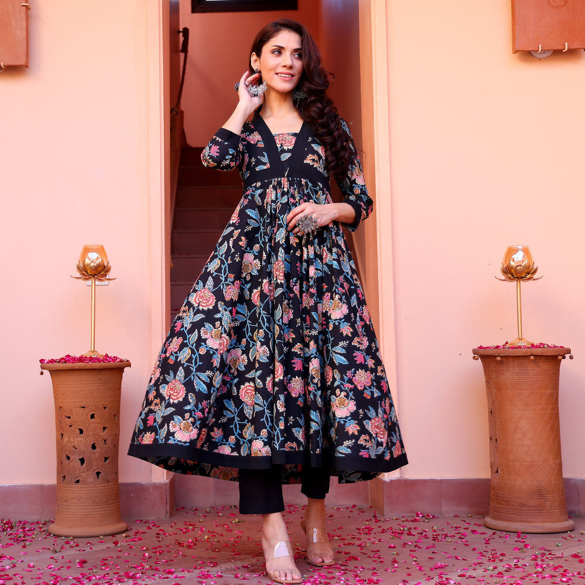 Rushali Printed Cotton kurta