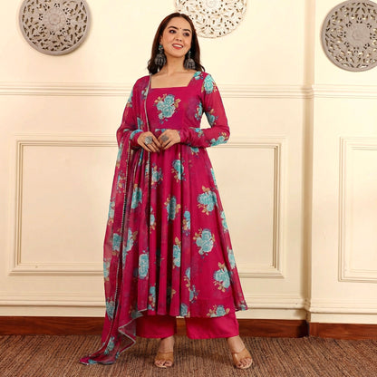 Rani Pink Georgette set