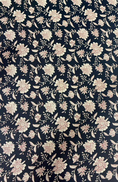 Rashika Black Cotton Kurta