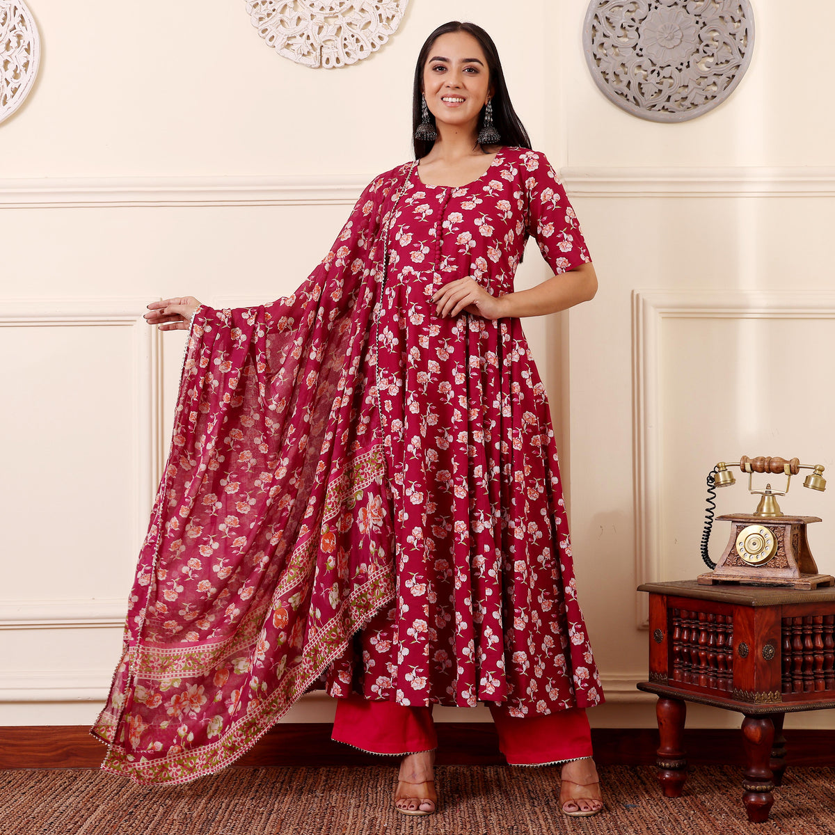 Ivana Cotton Kalidaar Set