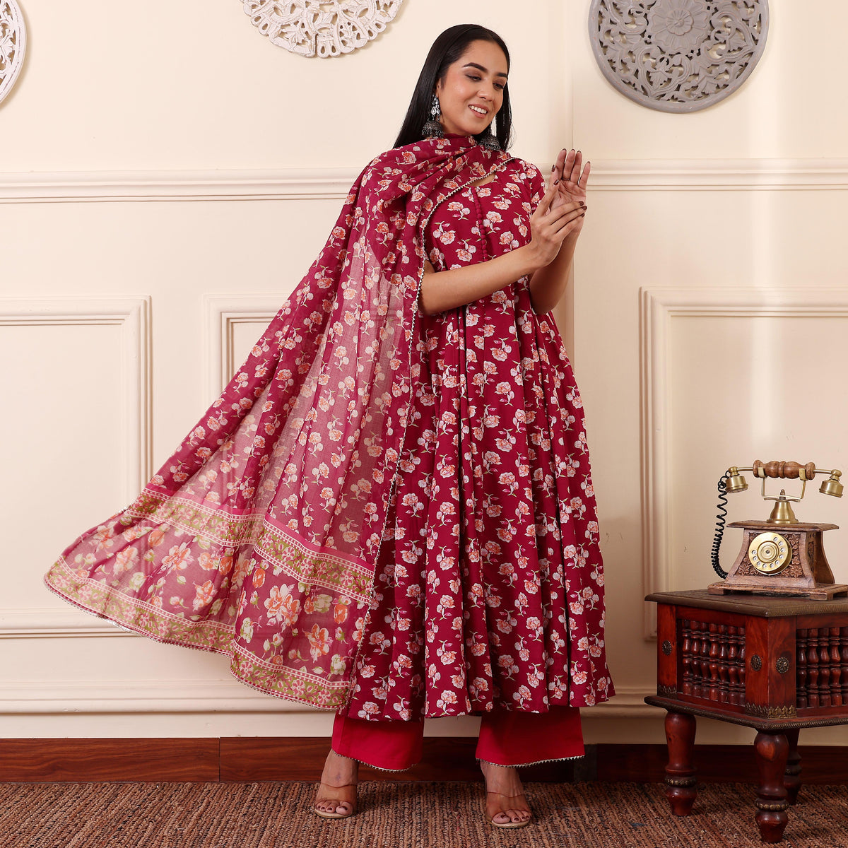 Ivana Cotton Kalidaar Set