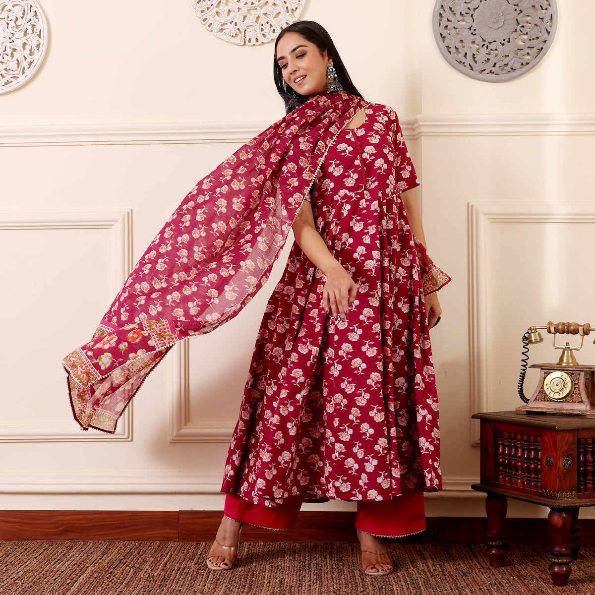 Ivana Cotton Kalidaar Set