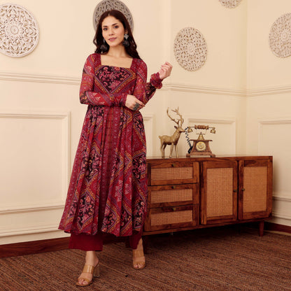 Avidaa Georgette Kurta