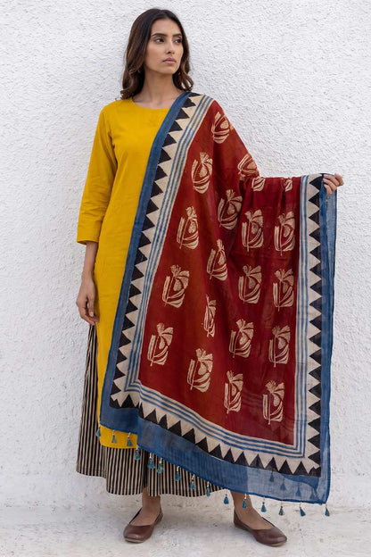 Set of 3 - Kurta, Culottes & Dupatta - Nira 10
