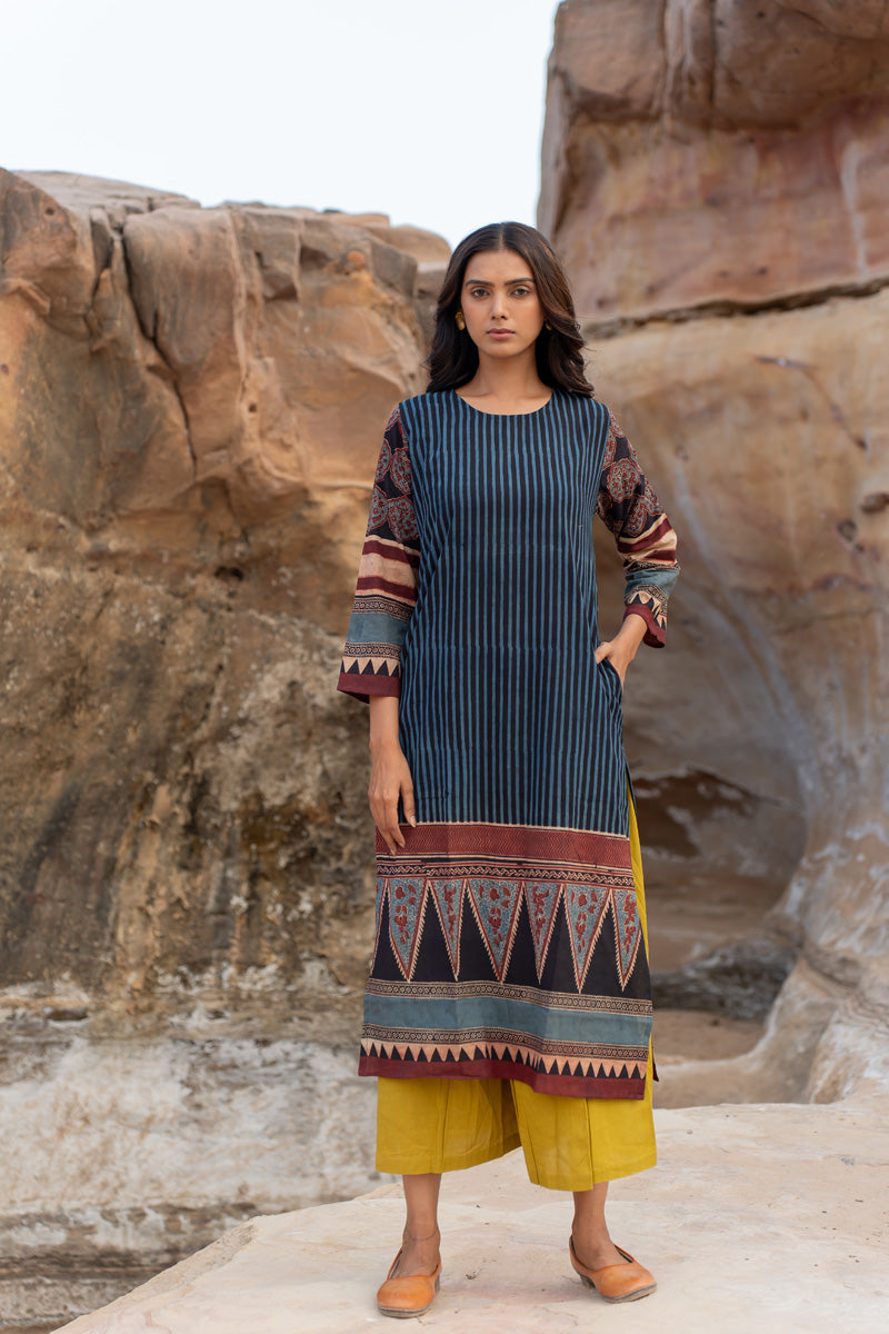 Classic Kurta - Ark Indigo