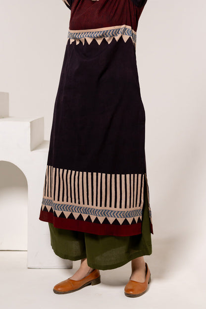 Set of 3 - Kurta, Dupatta & Culotte - Aabaan 01