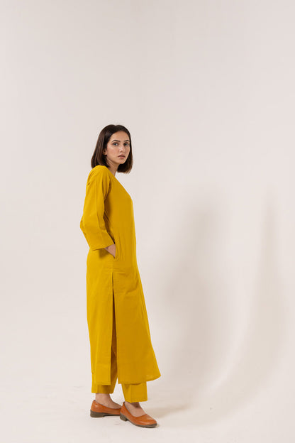 Set of 3 - Kurta, Dupatta & Pants - Earthy Echoes 01