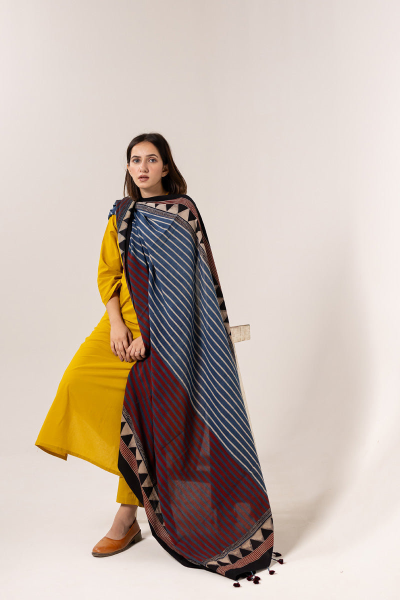 Set of 3 - Kurta, Dupatta & Pants - Aabaan 05