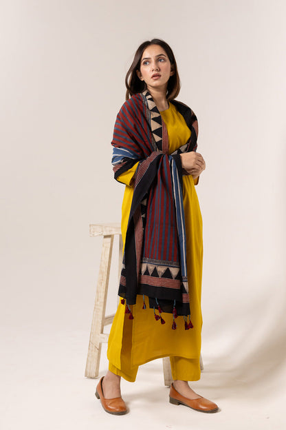 Set of 3 - Kurta, Dupatta & Pants - Aabaan 05