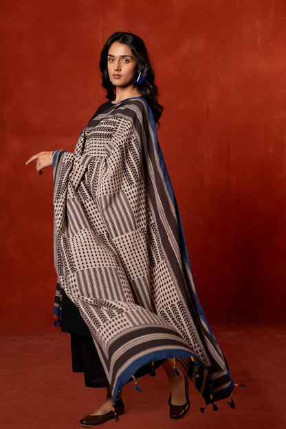 Set of 3 - Kurta, Dupatta & Culotte - Asa 07