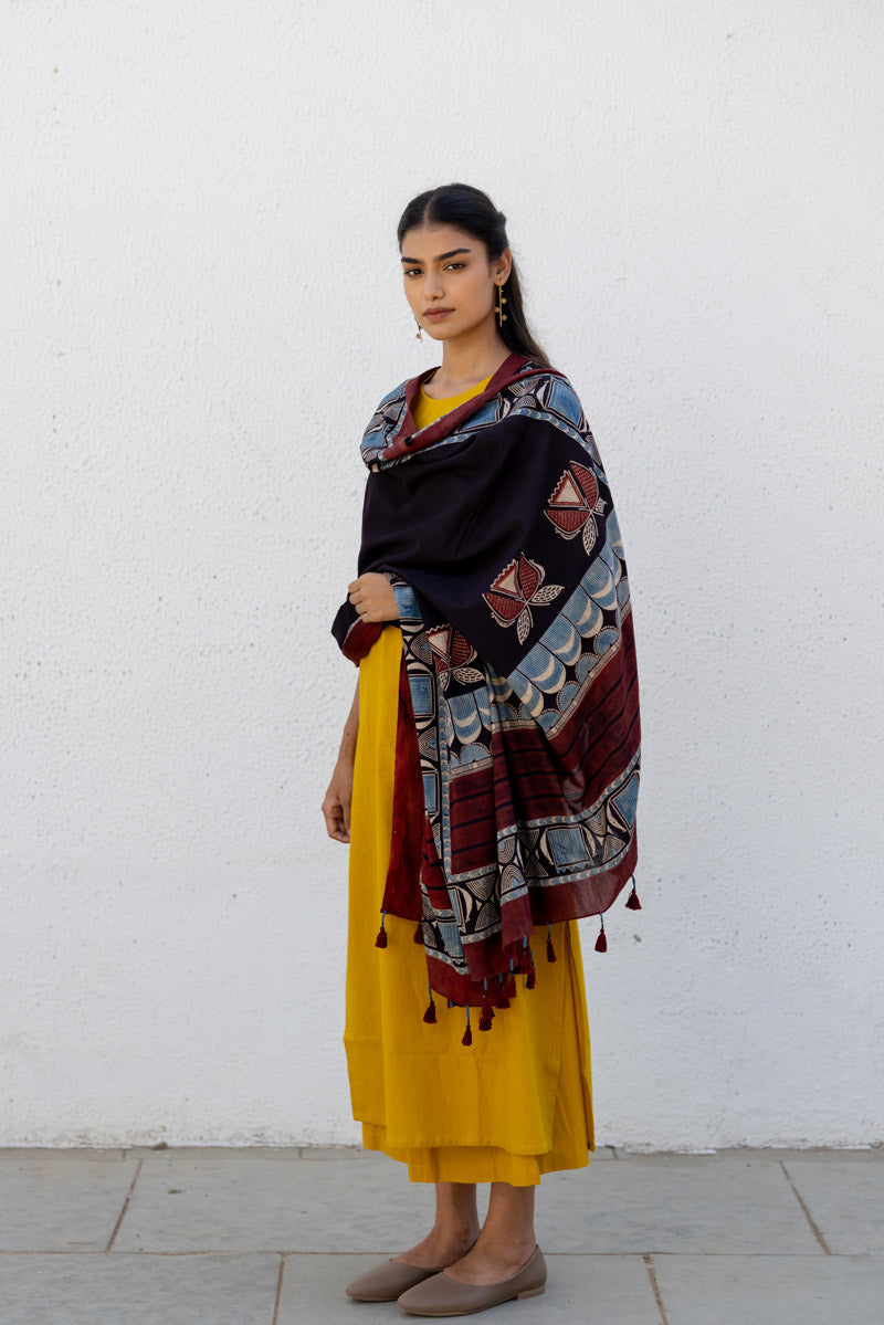Set of 3 - Kurta, Dupatta & Culotte - Adira 04