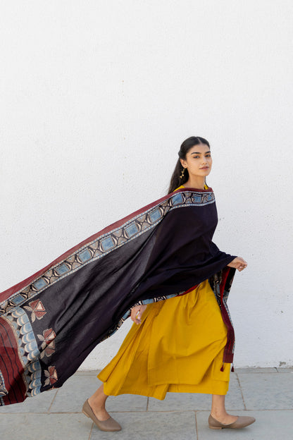 Set of 3 - Kurta, Dupatta & Culotte - Adira 04