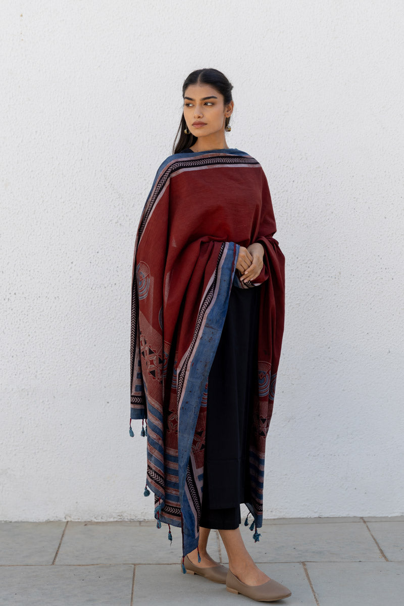 Set of 3 - Kurta, Dupatta & Culotte - Adira 06