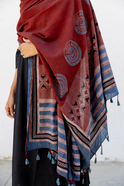 Set of 3 - Kurta, Dupatta & Culotte - Adira 06