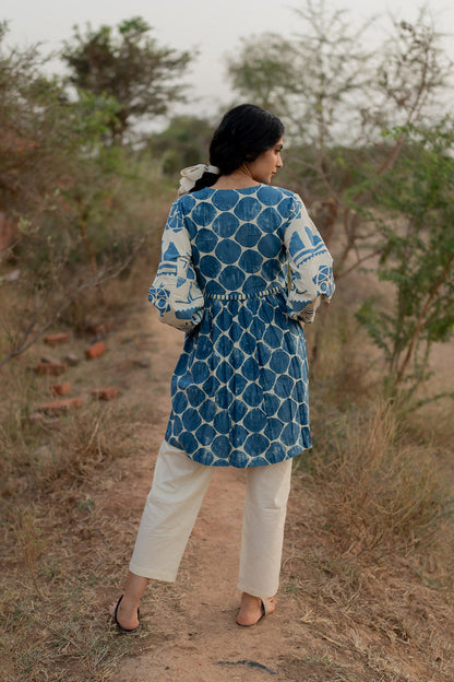 Yara Tunic - Indigo