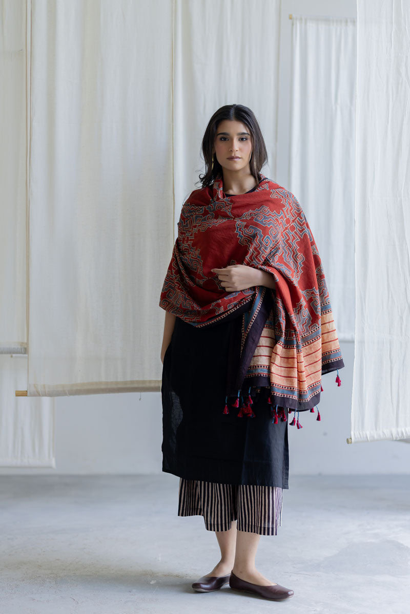 Set of 3 - Kurta, Culottes & Dupatta - Mrida 18