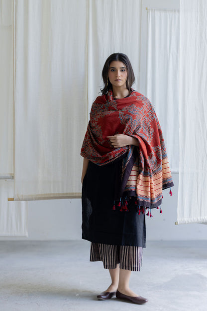 Set of 3 - Kurta, Culottes & Dupatta - Mrida 18