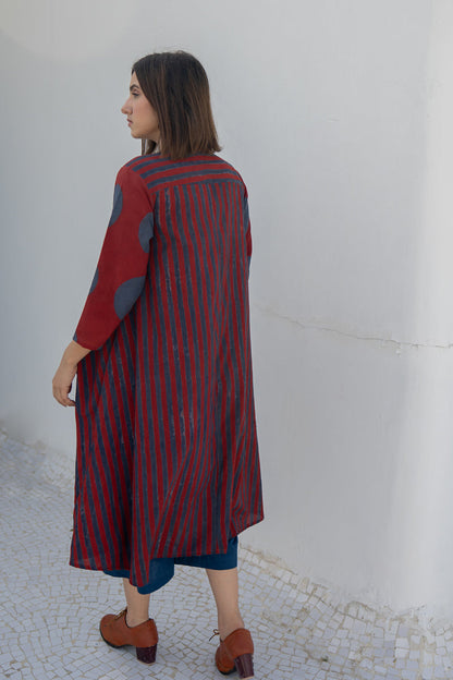 A-Line Kurta - Red