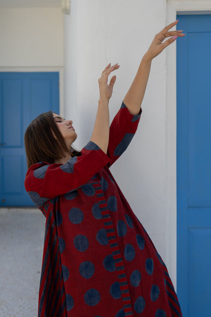 A-Line Kurta - Red