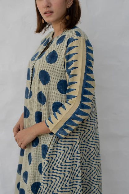 A-Line Kurta - Indigo