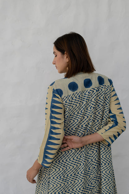 A-Line Kurta - Indigo