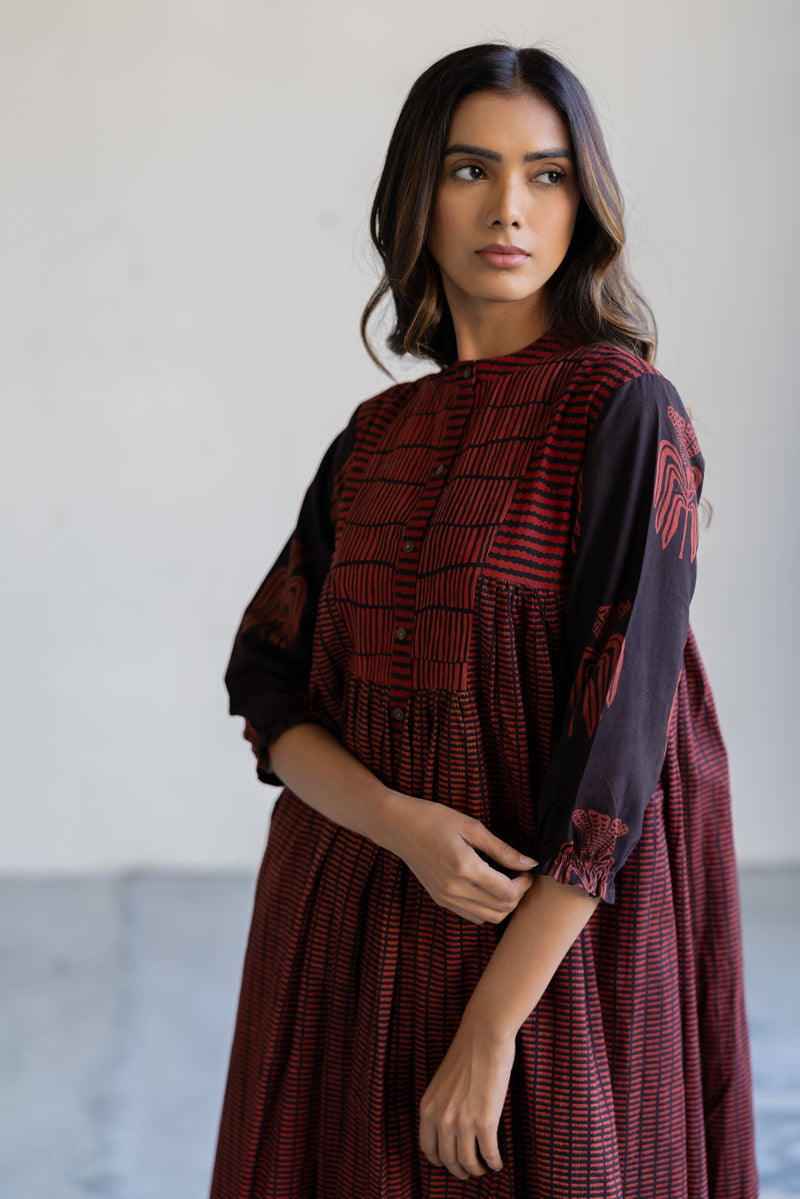 Amra Side Pleat Kurta - Yana