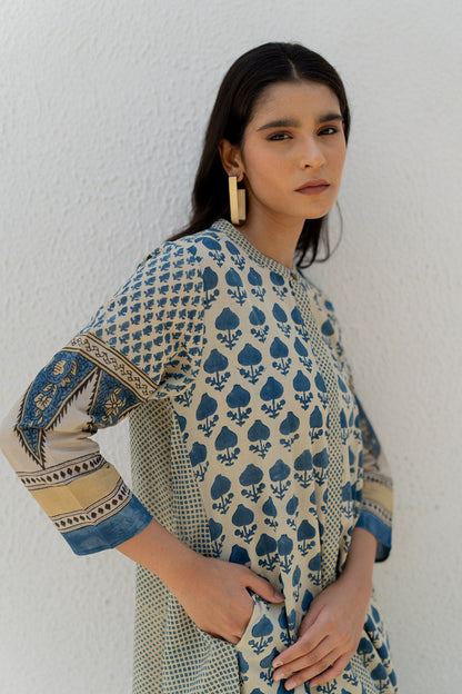 A-line Kurta - Ark Indigo