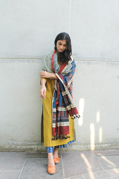 Set of 3 - Kurta, Culotte & Dupatta 01
